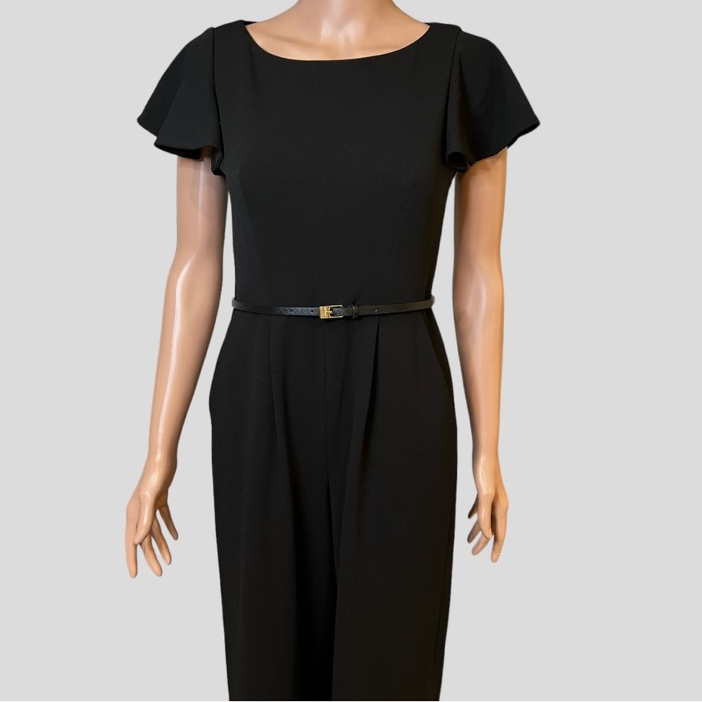 Calvin Klein ruffle sleeve jumpsuit sz.2